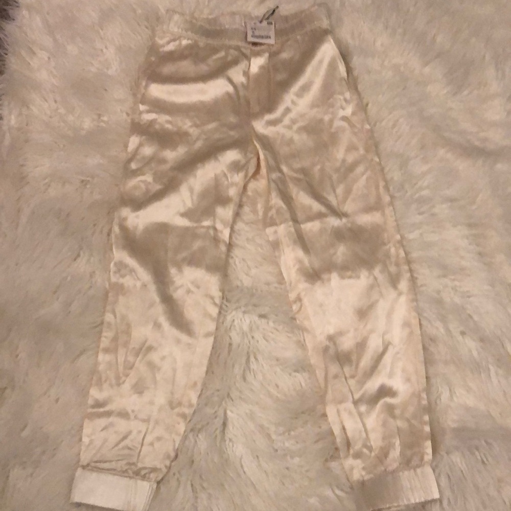 Zara faux silk jogger
